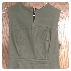 Jcrew pencil dress, Petite 4, olive green